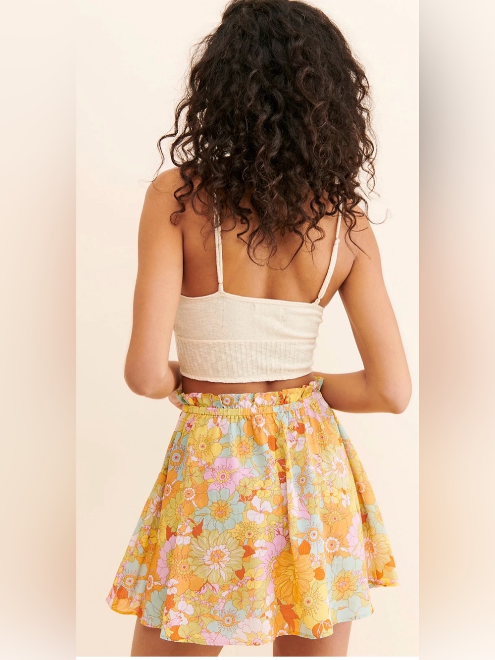 Show Me Your Mumu Jenna Crop Top Skirt Set Groovy Blooms M Boho - Picture 4 of 9